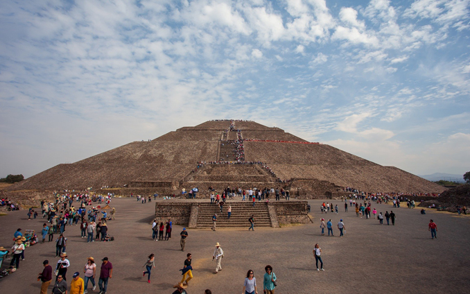 Teotihuacn pyramid, Mexico. 